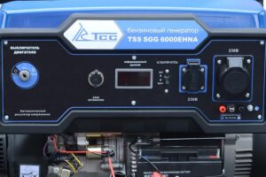 Фото 12 - Бензогенератор TSS SGG 6000EHNA в кожухе.