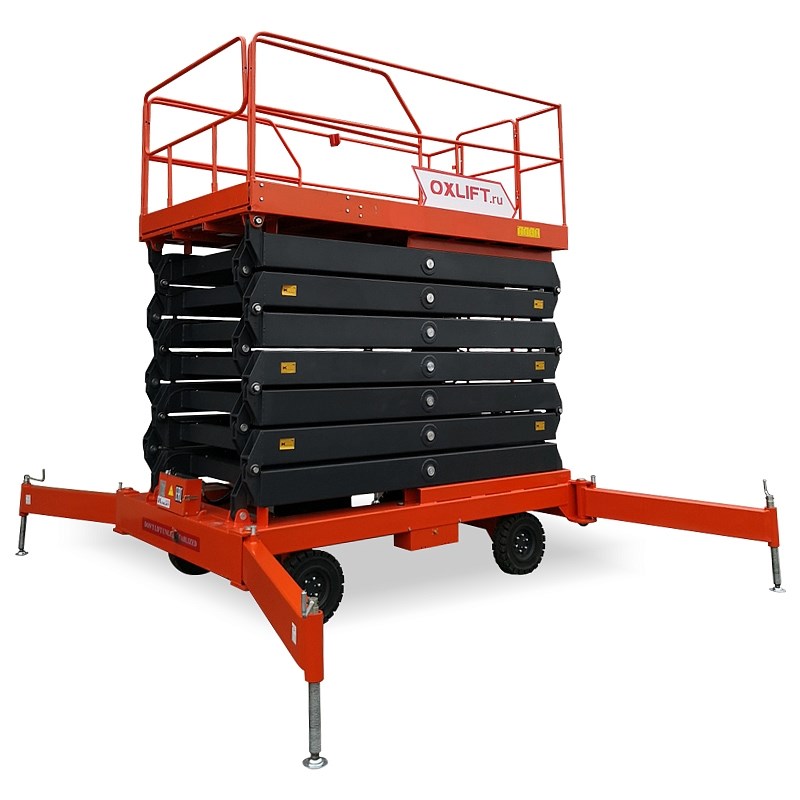 Фото 2 - Ножничный подъемник QX-050-075 DC/AC OXLIFT 500 КГ 7.5 М.