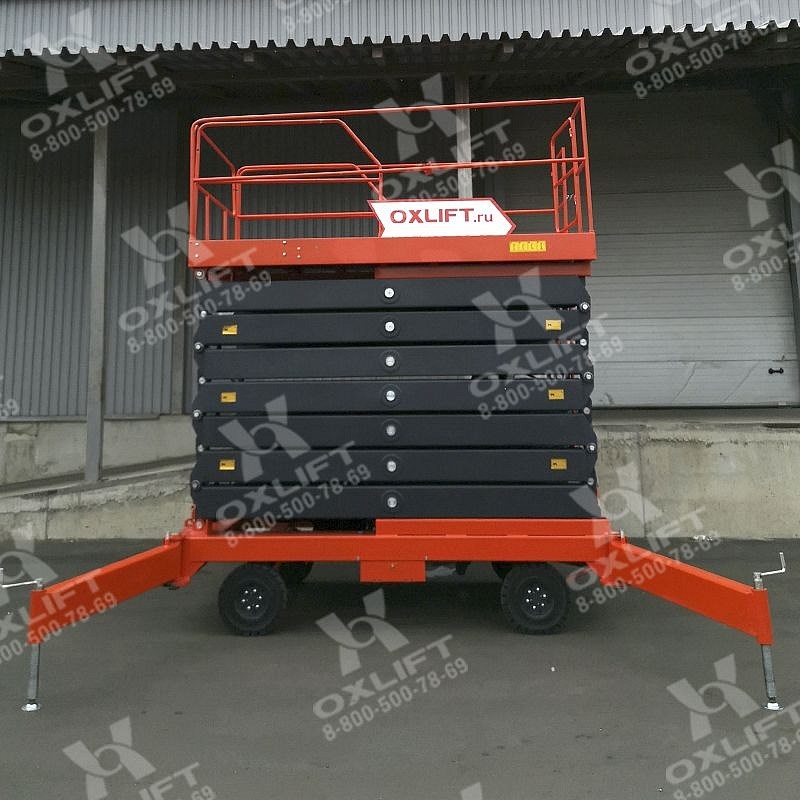 Фото 4 - Ножничный подъемник QX-050-075 DC/AC OXLIFT 500 КГ 7.5 М.