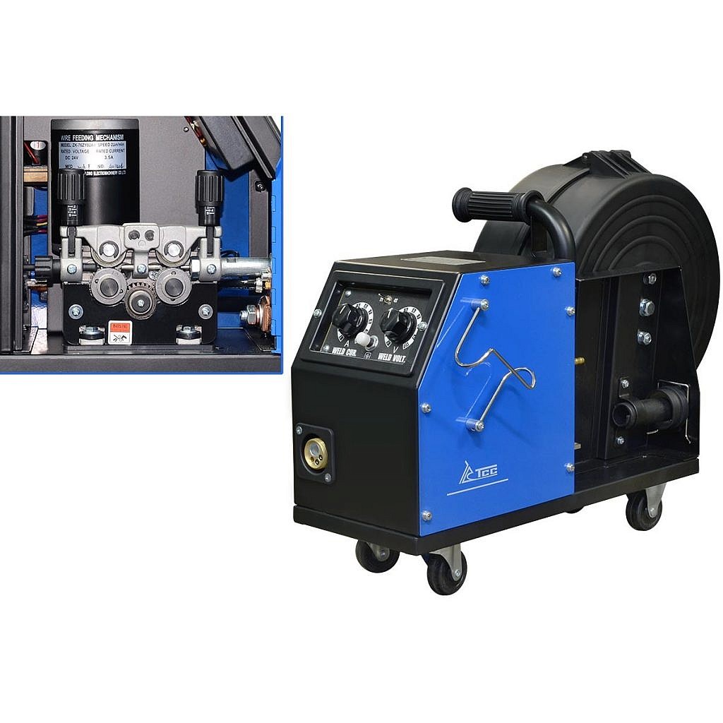 Фото 11 - Закрытый подающий механизм, 4 ролика для PRO MIG/MMA-400/500F / wire feeder.